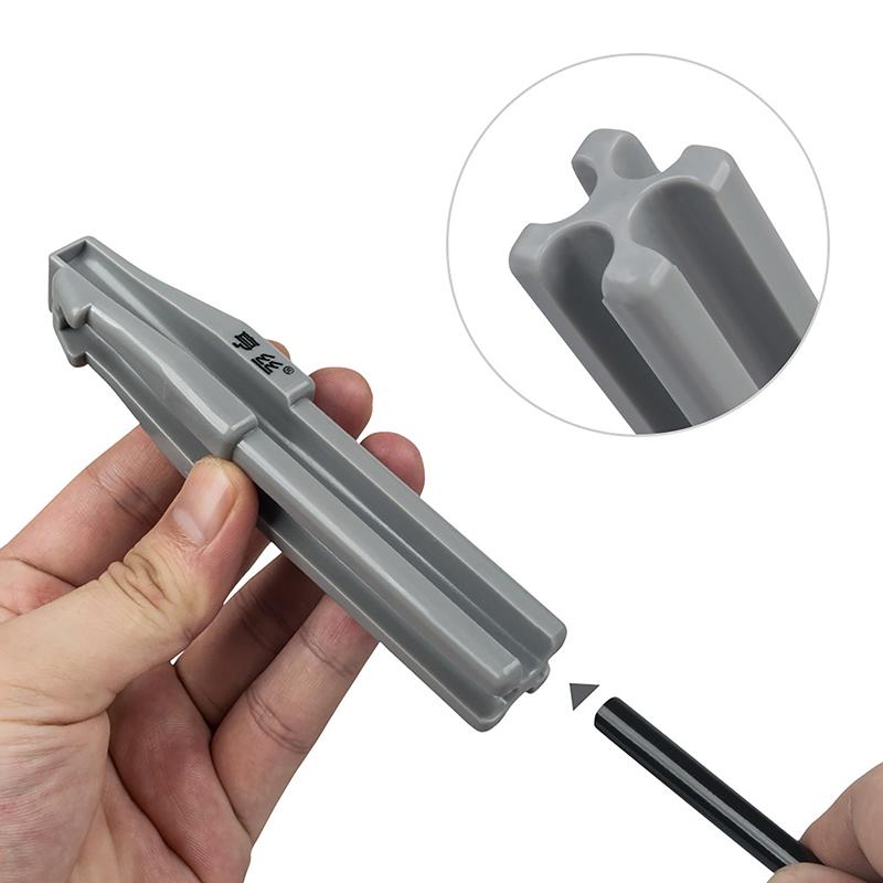 Holz Augenbrauenstiftspitzer Augenbrauenstiftspitzer Anfänger Spitzer Machete Augenbrauenstift Hilfe Holz graue