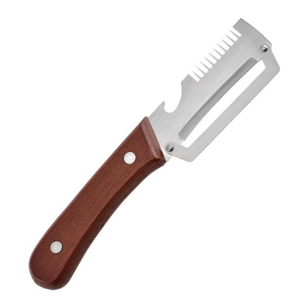 Multifunktionaler Gemüseschäler Edelstahl Küchenschäler Küchenzubehör 1PC wein rot