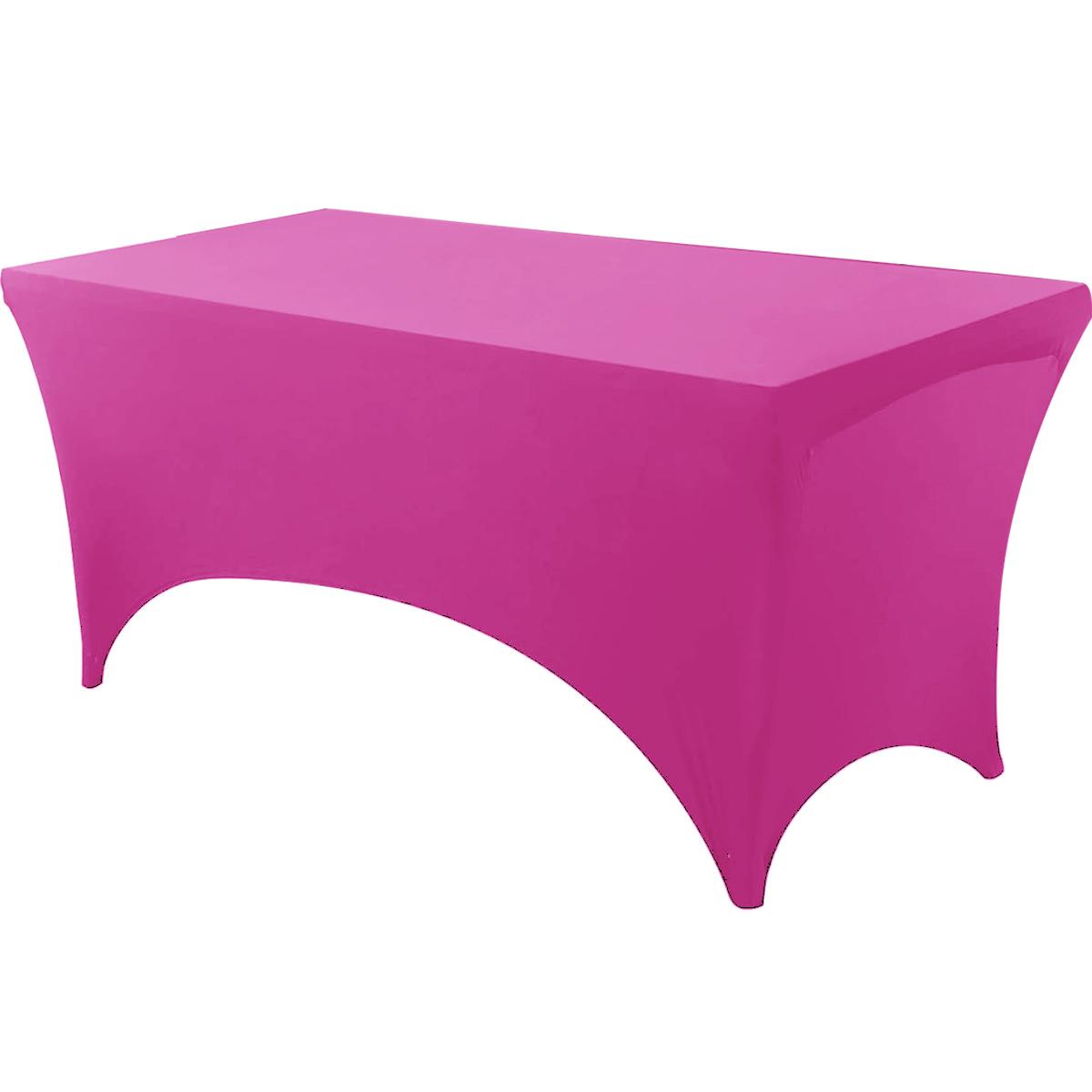Spandex Tischdecke Eng anliegend Waschbar und Knitterarm Stretch Rechteckig Terrasse Veranstaltung Hochzeitsfeiern Tischdecke 5Ft