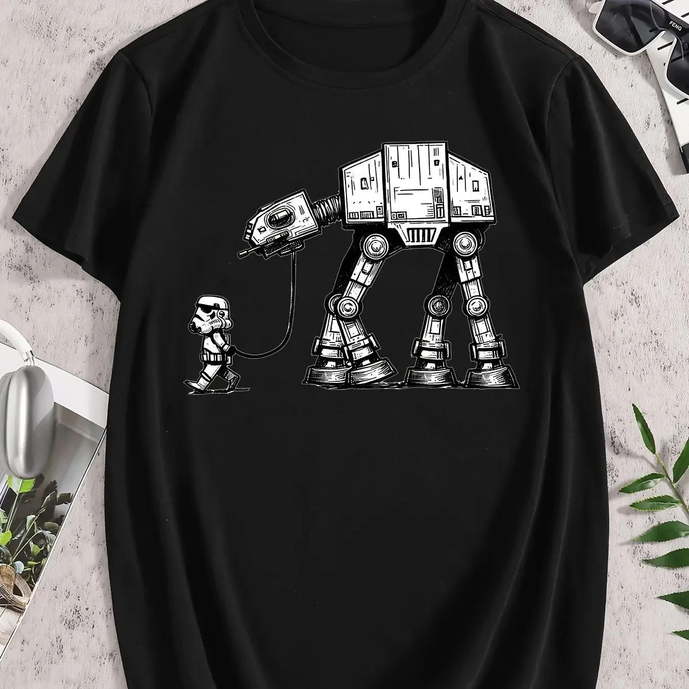 STAR WARS Offizieller AT-AT Walker Vintage Star Wars Herren Damen T-Shirts Tee Tops Kinder Erwachsene Eltern Kind T-Shirts XL schwarz