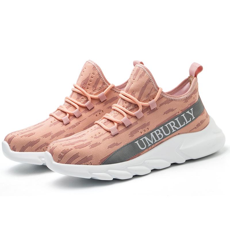 Damen Sicherheitsschuhe rutschfeste Arbeitsstiefel Leichte atmungsaktive Sneaker mit Stahlkappe 36 rosa