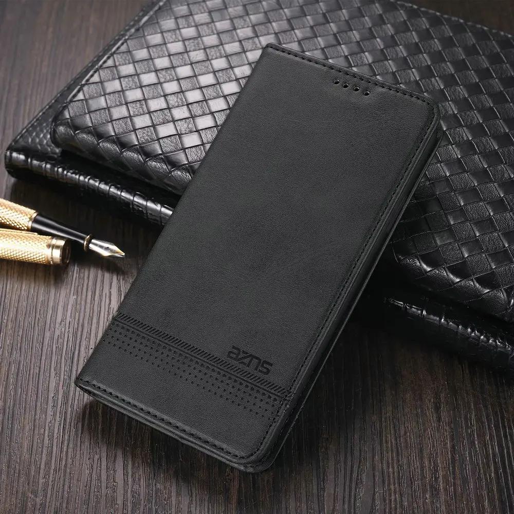 Redmi 15 4G 171mm & 5G 169mm Luxus Lederhülle Retro Brieftasche Buch Klappbar Magnet Vollständige Abdeckung Für Xiaomi Redmi 15 4G/5G Handyhüllen Redmi 15 4G 171MM schwarz