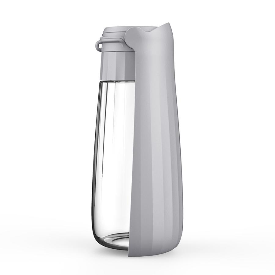 Haustier Wasserbecher, Hunde Ausflugs Kessel, Hunde Tragbarer Becher, Hunde Wasserflasche, Outdoor Hunde Gassi Gehen Trinkwasser Spender 550ml white