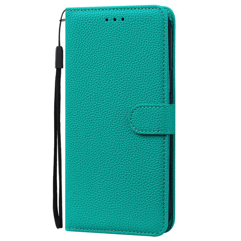 A22 Hülle für Samsung Galaxy A22 Hülle A225F Leder Flip Wallet Hülle für Samsung A22 5G Hülle A226B Weiche TPU Abdeckung Coque Fundas A22 5G SM-A226B cyanblau