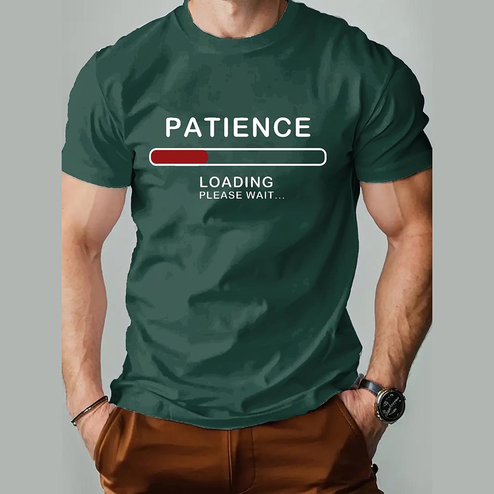 Interessante Herren-T-Shirts mit 3D-Buchstabendruck, modische und schlichte Kurzarm-T-Shirts, lässige Rundhals-T-Shirts 6XL black