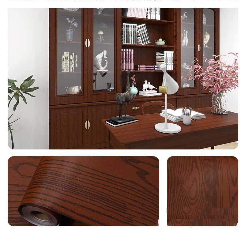 Selbstklebende Folie mit Holzmaserung, wasserdichte Vinylfolie, Möbelrenovierung, Heimdekoration, Schränke, Kleiderschränke, Tische, Umgestaltungen 60cm*3m