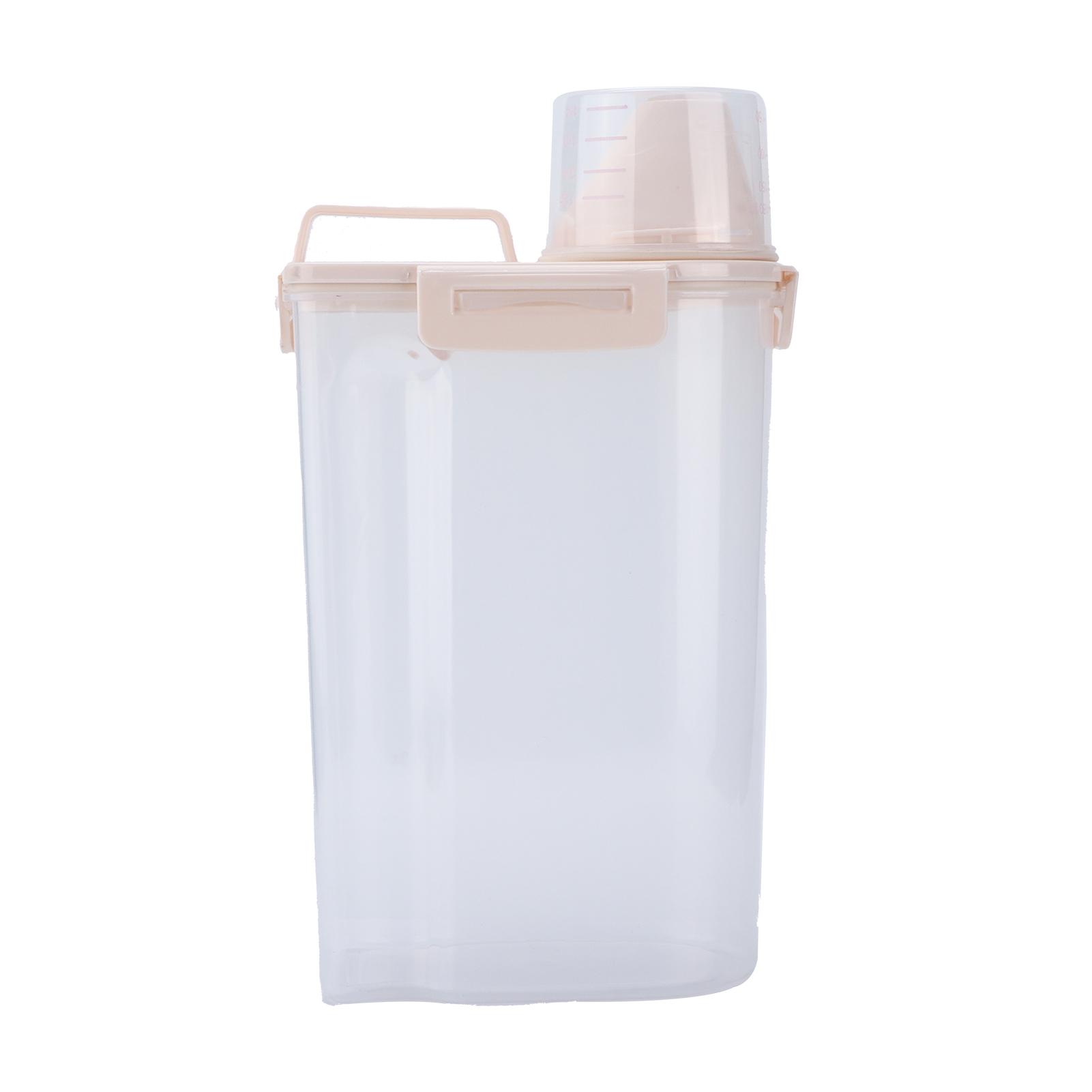 Tierfutterlagerung Versiegelter Feuchtigkeitssicherer Behälter Hundefutterlagerungseimer mit Deckel und Messbecher