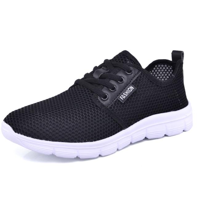 Atmungsaktives Kissen für Herrenschuhe Luxus-Sneaker Herrenschuhe Freizeitschuhe Chaussure Homme Tenis Masculino 41 black