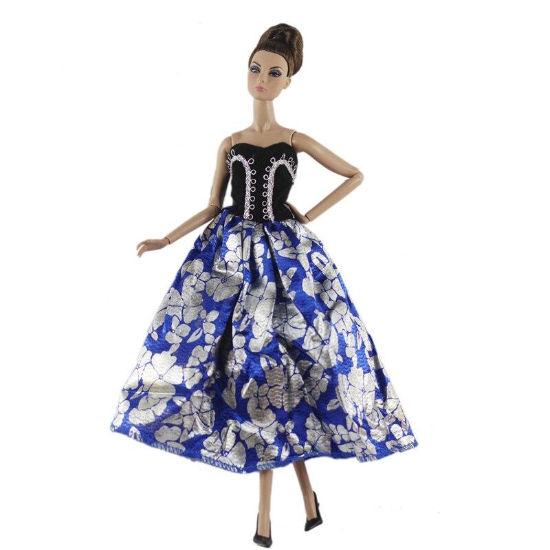 Neue Ankunft Mode Mix Stil Abend Party Kleider Für Barbie Puppe Kleid für 1/6 BJD Puppe Kleidung Kleidung für 1:6 BJD Puppe Spielzeug schwarz