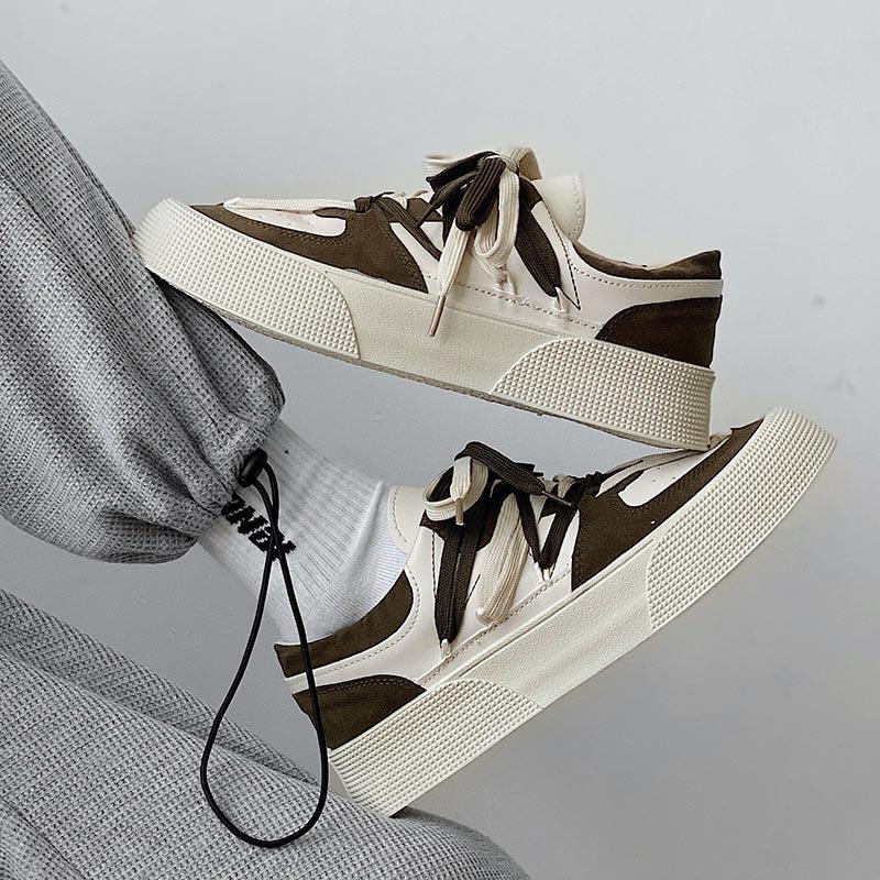 Mode Herrenschuhe Neue vulkanisierte Schuhe Designer Freizeitsneaker Männlich Bequem Atmungsaktiv Sport Herrenschuhe Zapatos Hombre 39 black