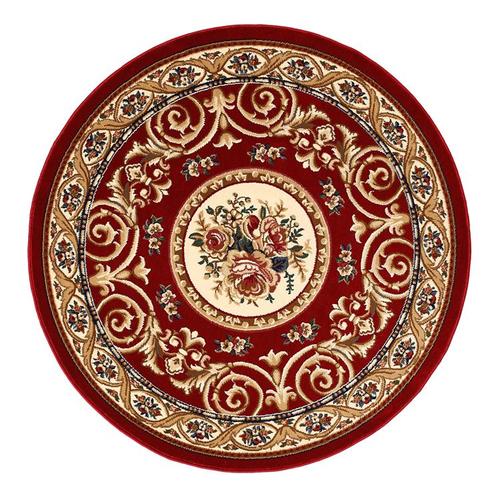 Runde, kurzflorige europäische Teppiche für Wohnzimmer, Schlafzimmer und Schlafzimmer – rutschfeste Teppiche, dicke Fußmatten 100x100CM
