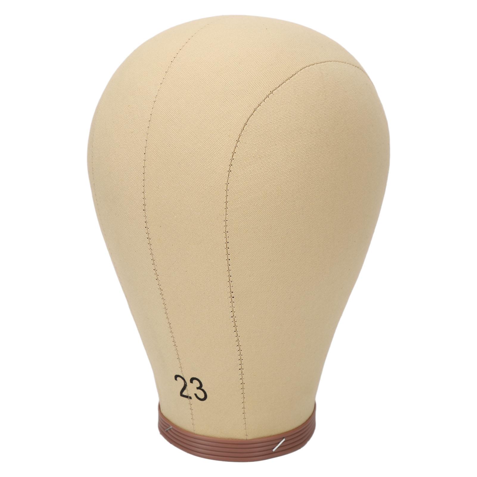 23in Leinwand Blockkopf Clips C T Nadeln Wiederverwendbarer Perücken Displaykopf für Friseurbedarf Perückenherstellung