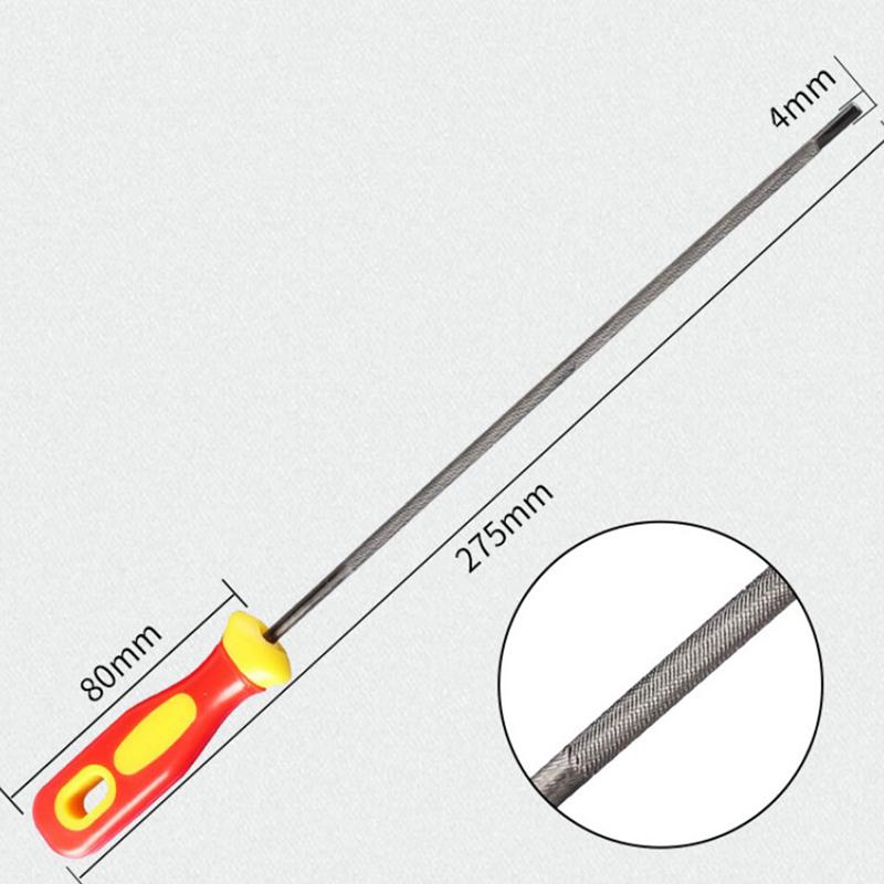 Runder Kettensägen-Kettenfeilenschärfer aus Kohlenstoffstahl mit hohem Kohlenstoffgehalt, 4/4,8/5,5 mm 4.0mm