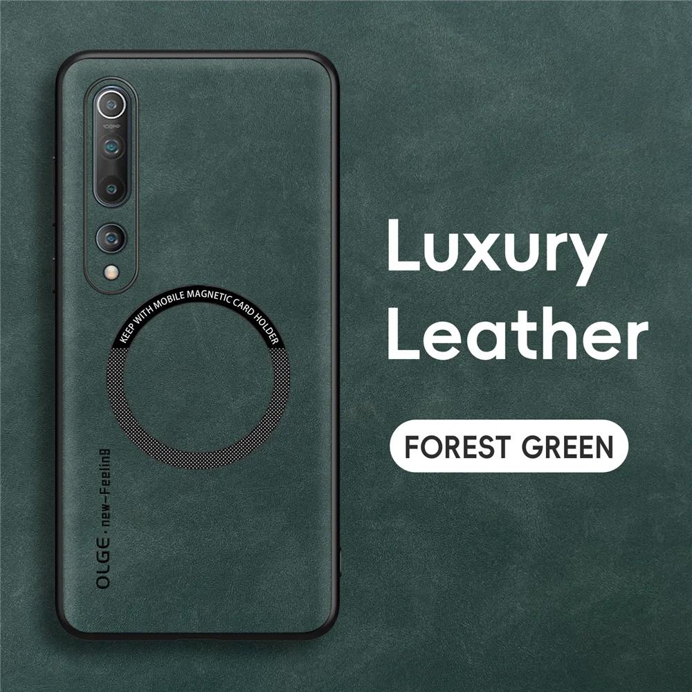 Für Xiaomi Mi 10 Magnetische Retro-Lederhülle Für Xiaomi Mi 10 Pro Mi10 Pro 5G Kabelloses Laden Handyhülle Abdeckung For Xiaomi Mi 10 Pro