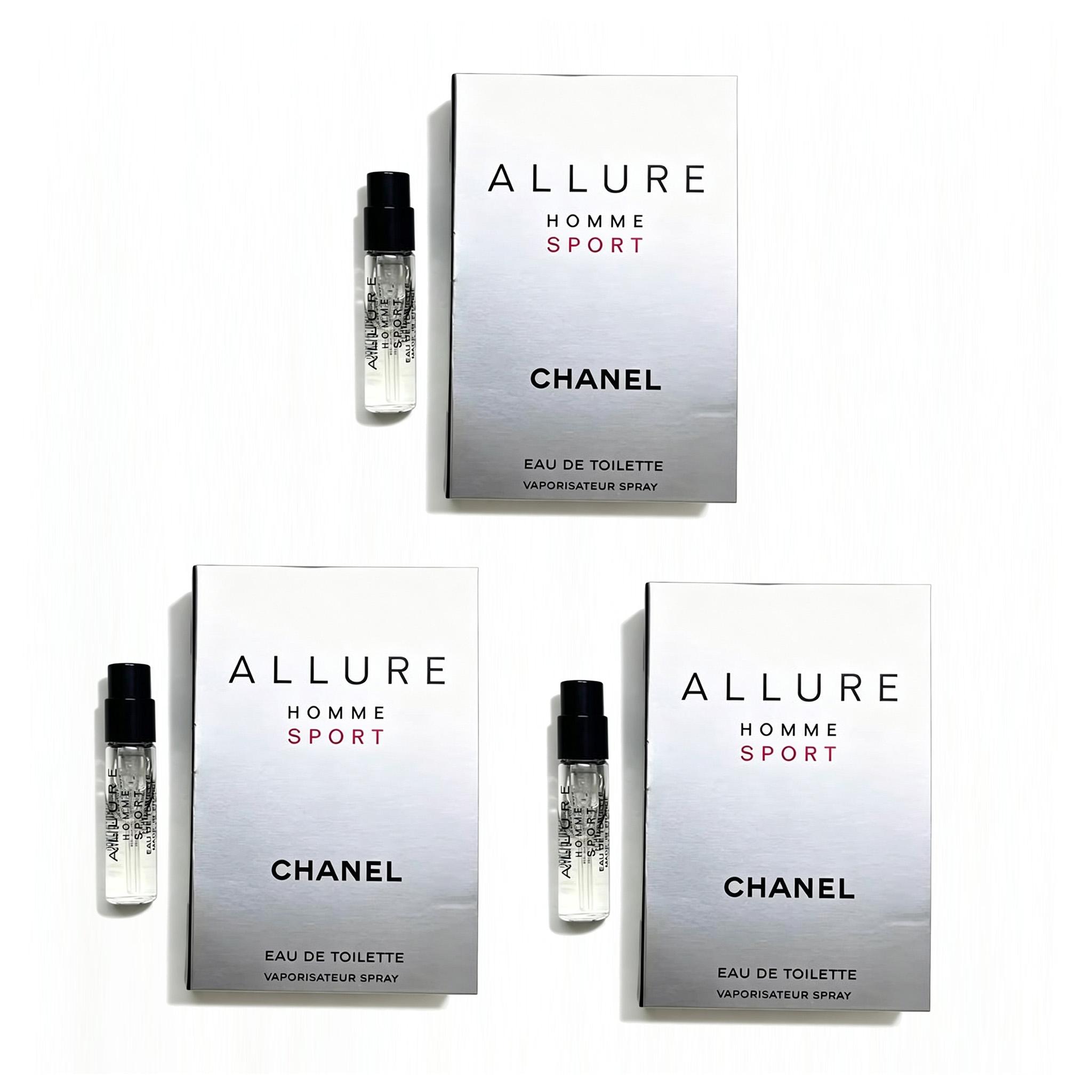 Chanel Allure Homme Sport Eau de Toilette Probenzerstäuber 1,5ml Für Männer three pcs