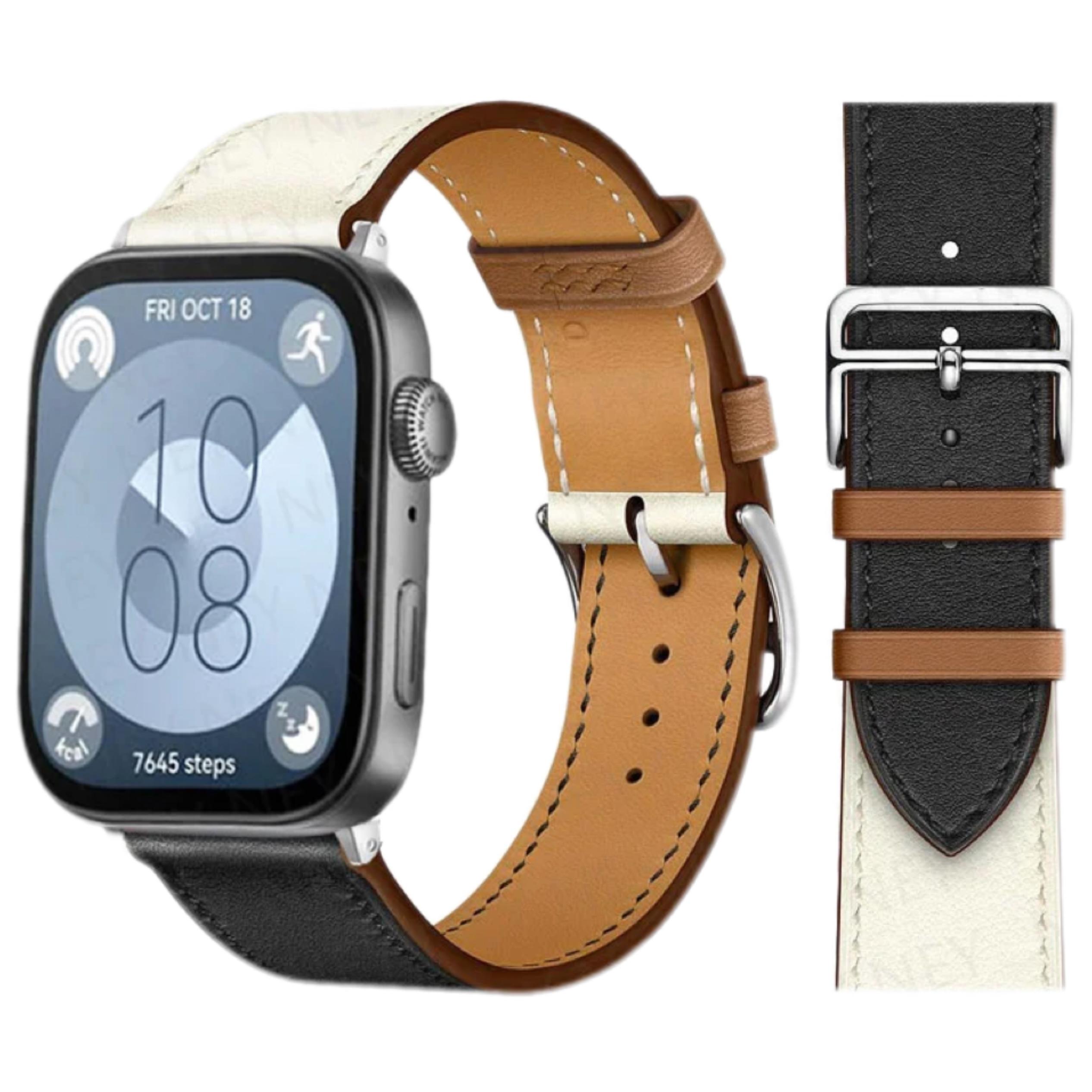 Lederarmband für Huawei Watch Fit 4 Pro Armband Smartwatch Ersatz Sportarmband Retro Armband Correa Huawei Fit 4 3 2 1 Zubehör For huawei Fit 4 Pro