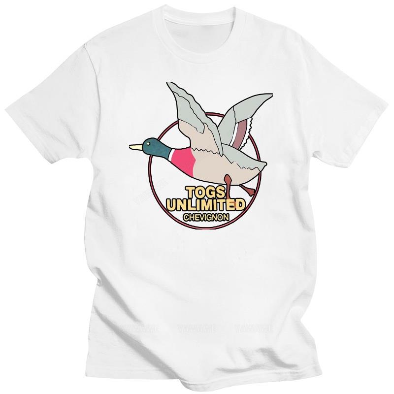 Herren T-Shirt Togs Unlimited Chevignon Duck Logo S Baumwolle Freizeit O-Ausschnitt Shirt Lustiges T-Shirt Neuheit Damen Sommer T-Shirt S