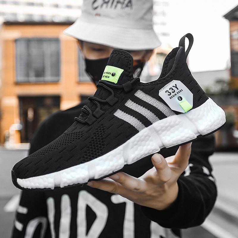 Sportschuhe für Herren, lässige Sneakers, Sommerschuhe, Laufschuhe für Herren, atmungsaktiv, bequem, modisch, Wanderschuhe 43 schwarz