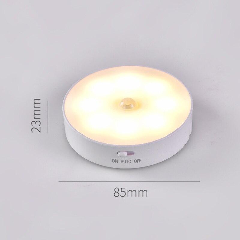 1 Stück Bewegungsmelder Nachtlicht Küche Schlafzimmer Treppe Korridor Schrank Schrank Nachtlicht beige