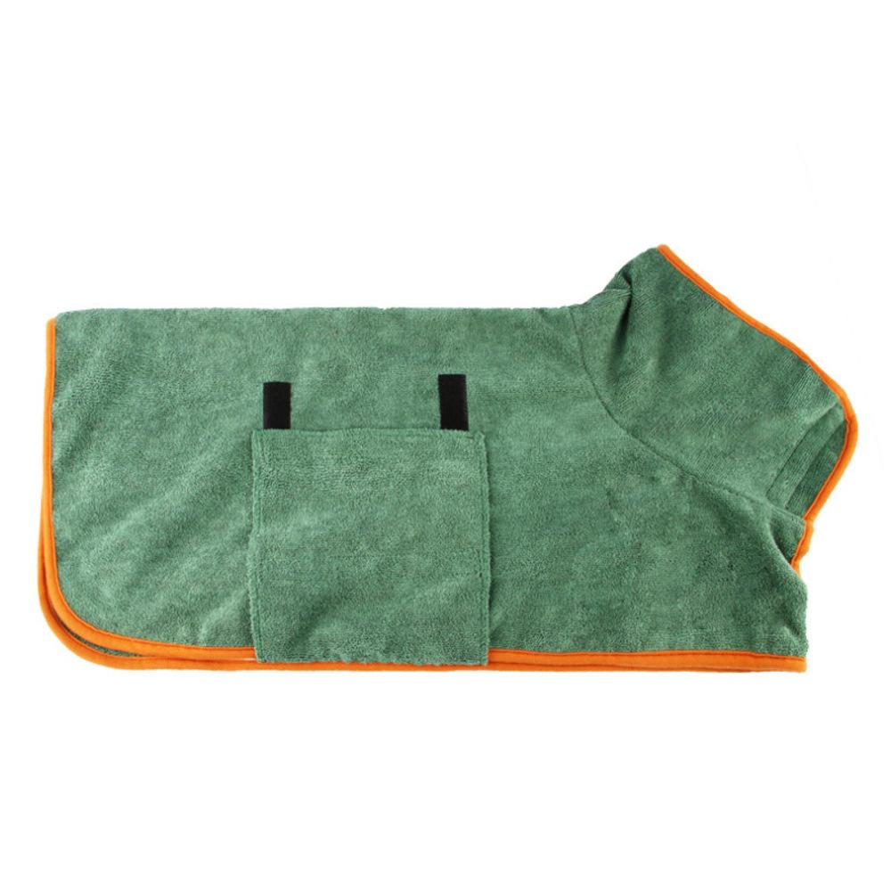 Bademantel für Haustiere, saugfähig, schnelltrocknend, Badetuch für Hunde, sauber, saugfähig, Bademantel, Reinigungsmittel für Haustiere XS gray