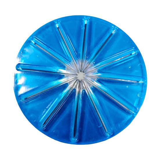 Spritzschutz für KitchenAid-Mixer, leicht zu reinigender Spritzschutz, Schaberklinge für Küchenmaschinen mit kippbarem Kopf, kompatibel mit Schneebesen mit 6 Drähten Round blau