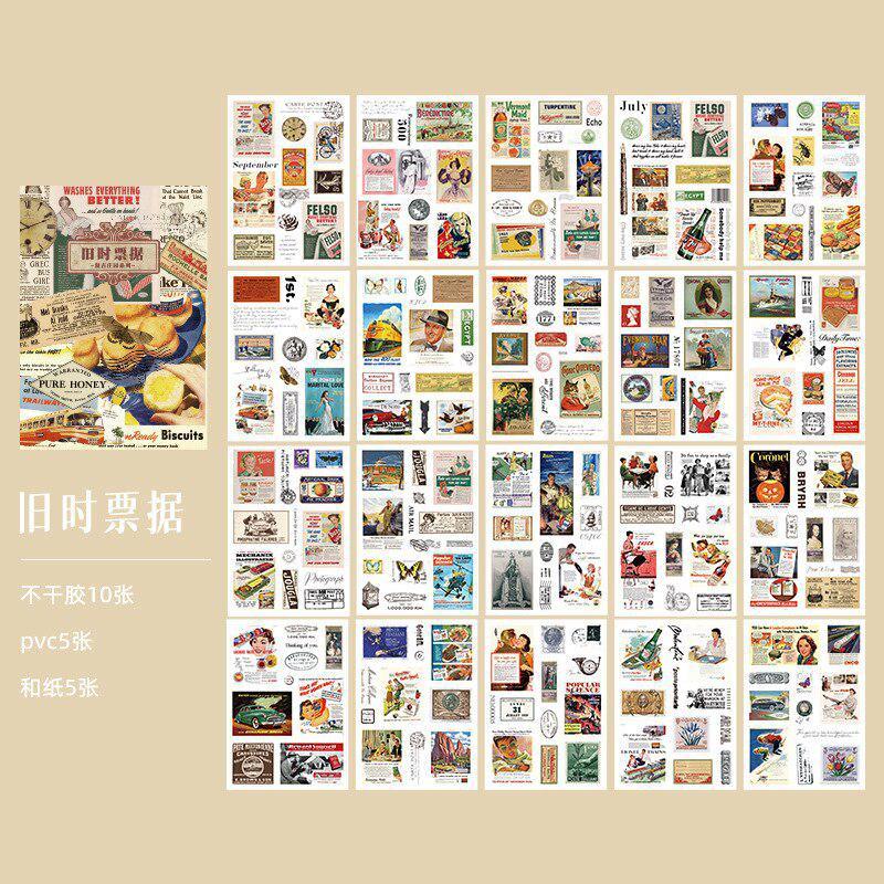 Süße Vintage Fee Engel Aufkleber Buch Mädchen dekorative Washi Aufkleber PET-Material Scrapbooking Label Tagebuch Schreibwaren Album style A vouchers