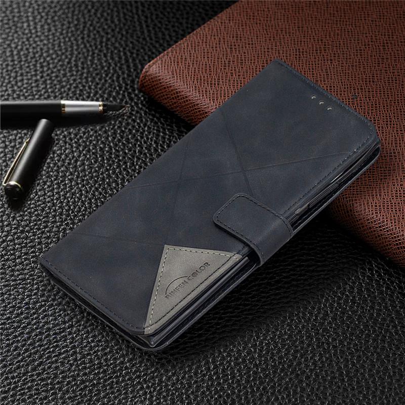 Huawei P Smart Z Luxus Leder Handyhülle für Huawei P Smart PSmart 2020 2021 PSmartZ LX1 Brieftasche Flip Cover Coque Fundas P Smart Z schwarz