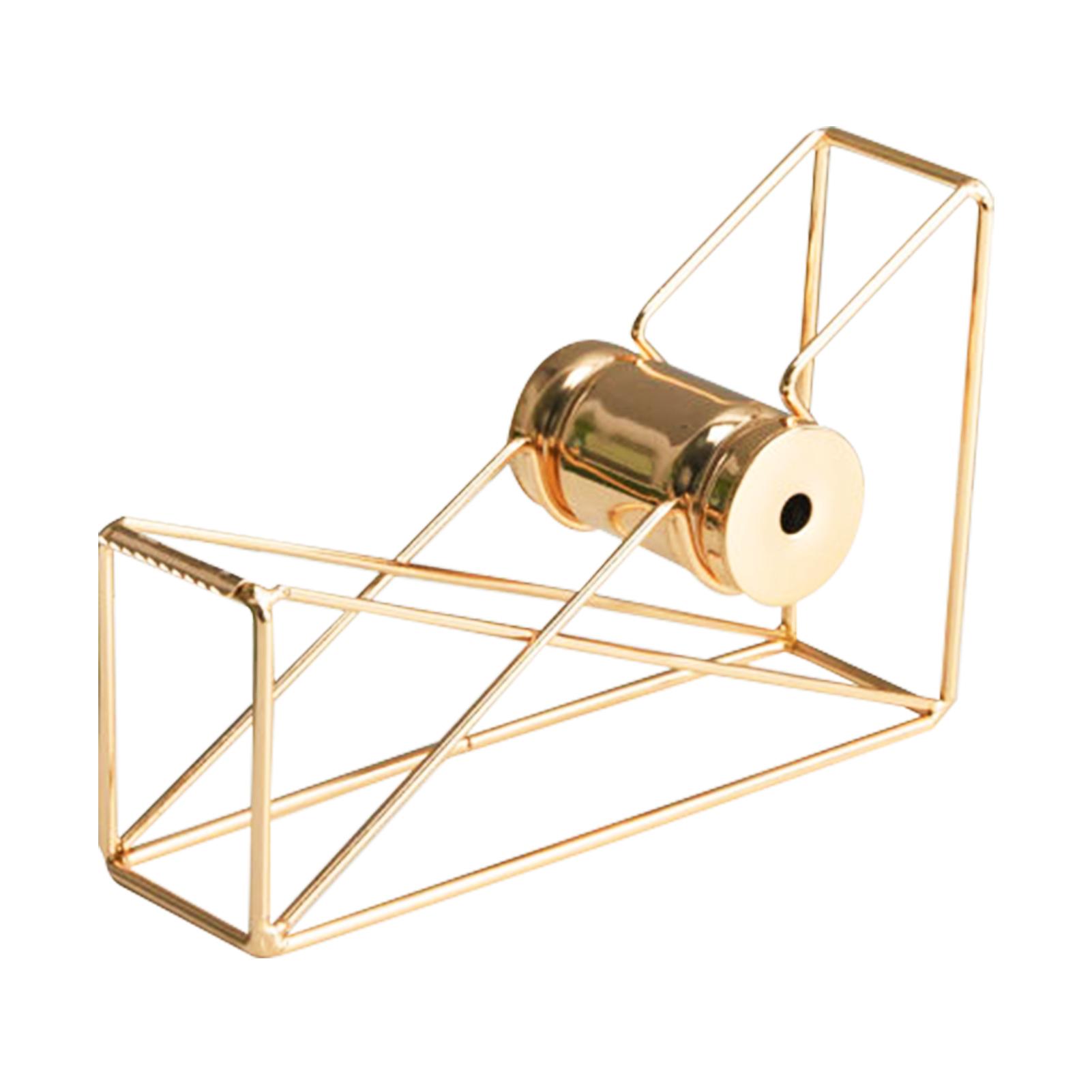 Metall-Klebebandabroller, goldfarbener Desktop-Klebebandschneider, Bürobedarf, Schreibtischdekoration für Unternehmen gold