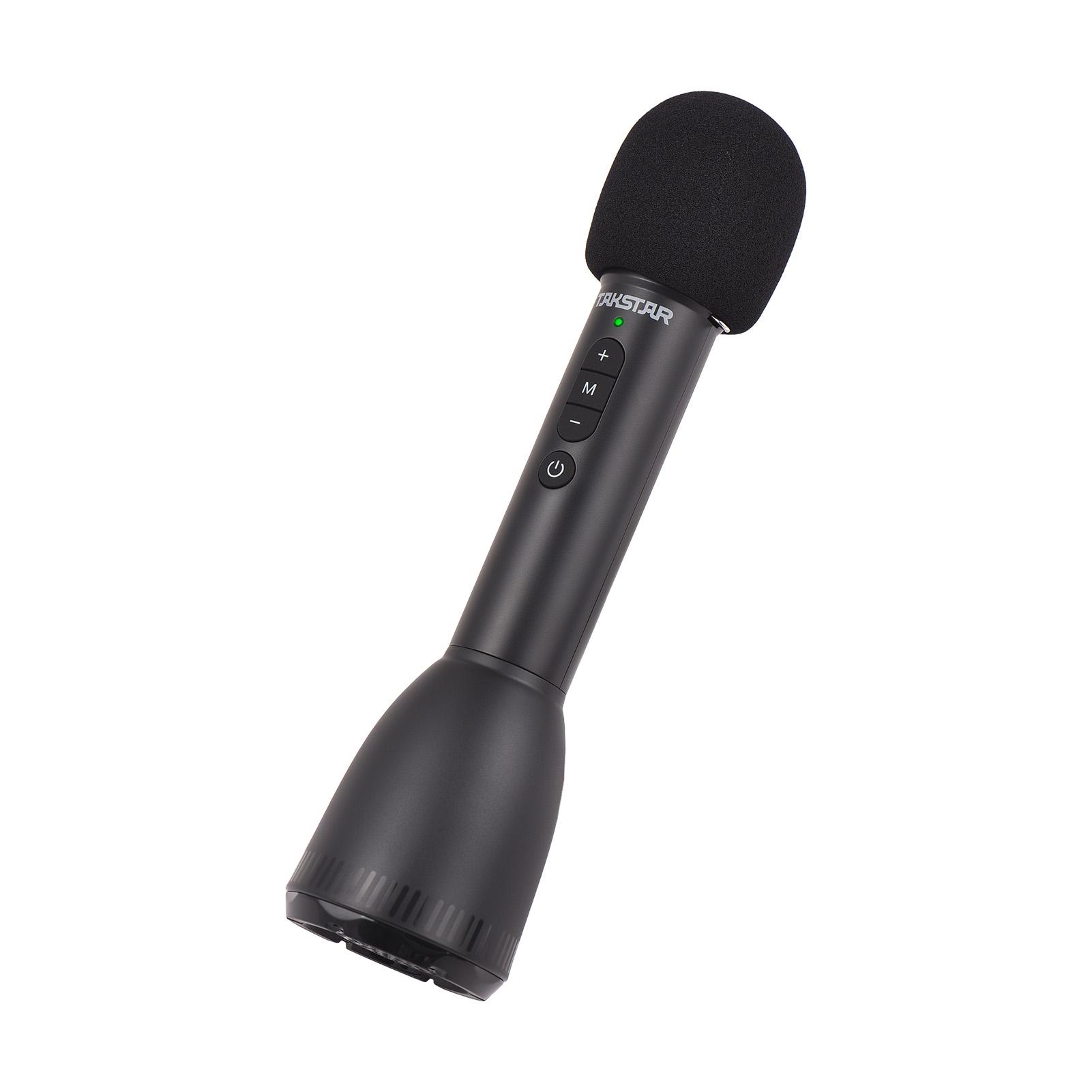 TAKSTAR 3 in 1 BT Drahtloses Mikrofon Verstärker Lautsprecher 10W Tragbares Handmikrofon Lautsprecher schwarz