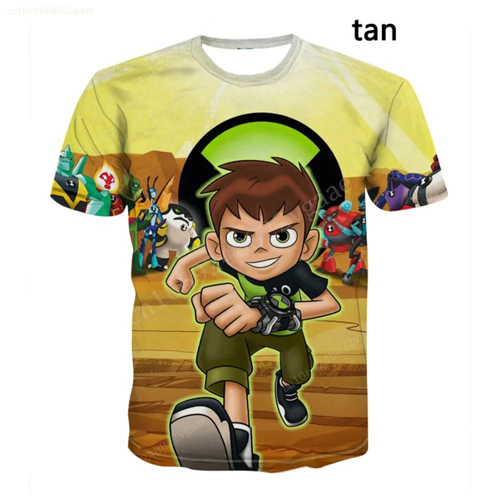 Sommer Ben Tennyson 10 T-Shirt Cartoon Jungen Mädchen T-Shirt Kinderkleidung Kinderkleidung T-Shirts Kostüm Trainingsuniform 120cm black