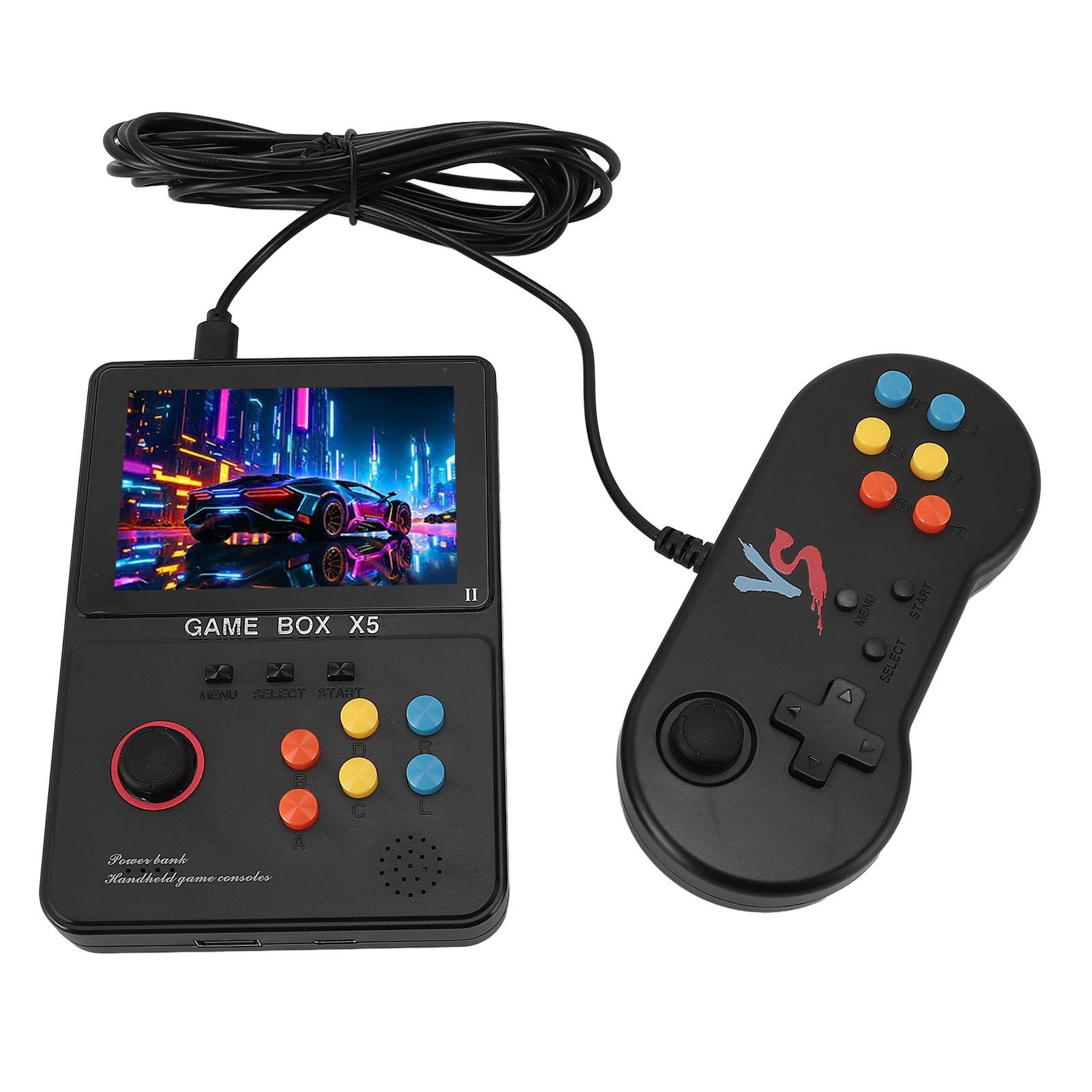 Handheld-Spielkonsole Open-Source-System Über 10000 Spiele 4,0-Zoll-IPS-Bildschirm Tragbares Videospielen schwarz