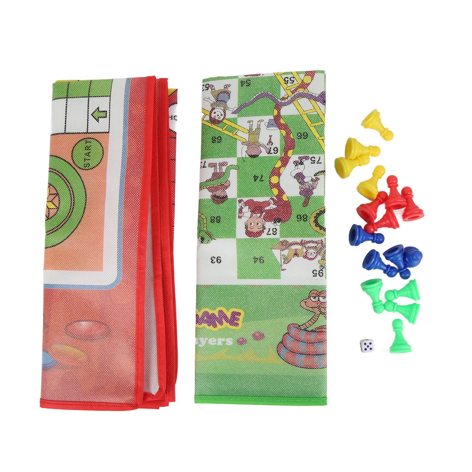 Fliegendes Schach Leiter Brettspiel Set 2 in 1 Schach Brettspiele Spielzeug für Kinder Erwachsene Unterhaltung