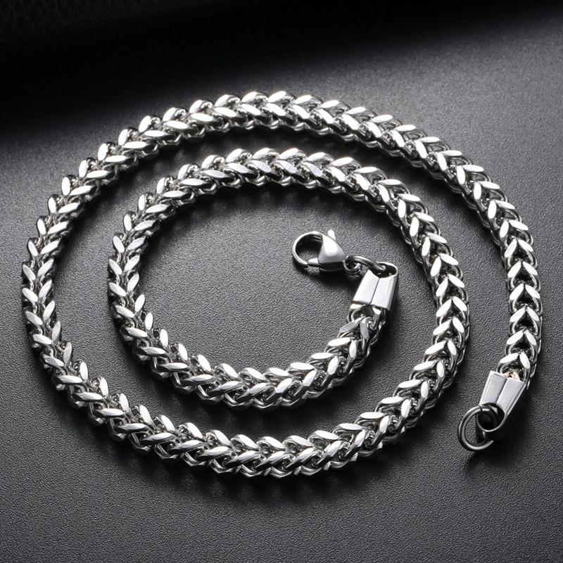 Hip-Hop-Halskette für Herren, Titanstahl, Herrenkette, dicke Persönlichkeit, Dekoration, Street Dance, Jungen-Accessoires, Halskette 65cm