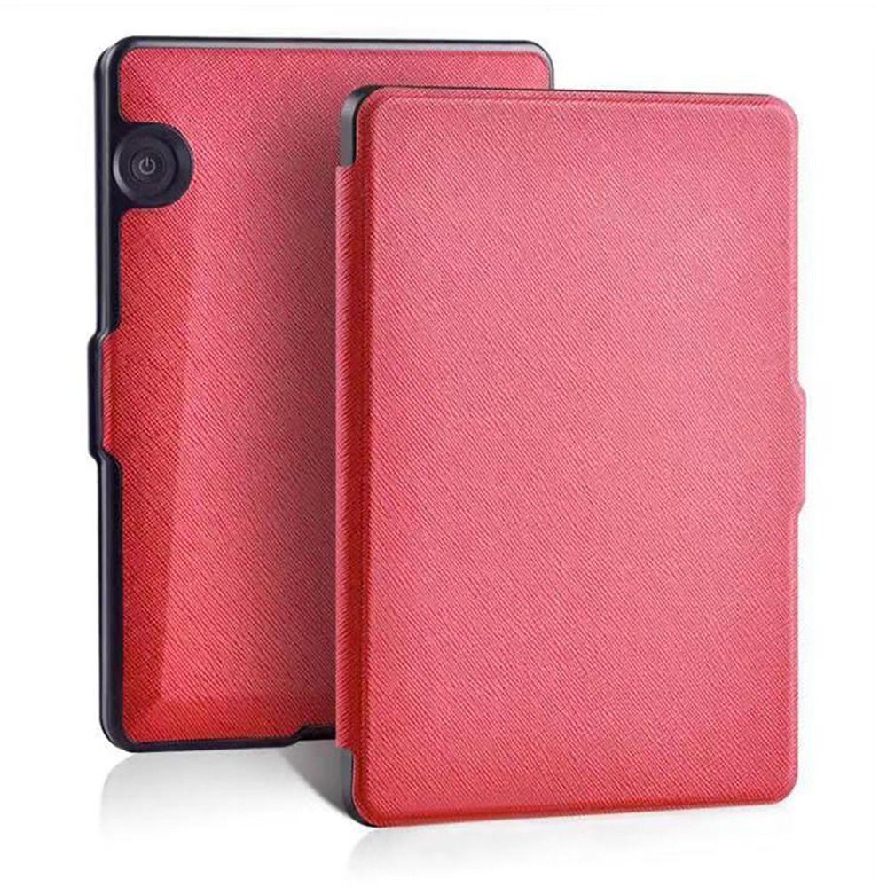 Stoßfestes Smart Cover 6 Zoll Folio Funda Bunte E-Reader-Hülle für Kindle Voyage rot