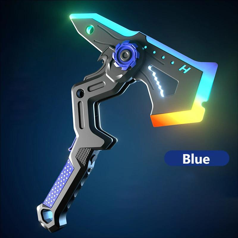 Neues Schwert LED Axt 2 in 1 Schwerter Cosplay Rollenspiel Leuchtstab Kinder Geschenke Cooles Spielzeug Fahnen Stangen Helle Spielzeuge Für Erwachsene Party Spiel gray