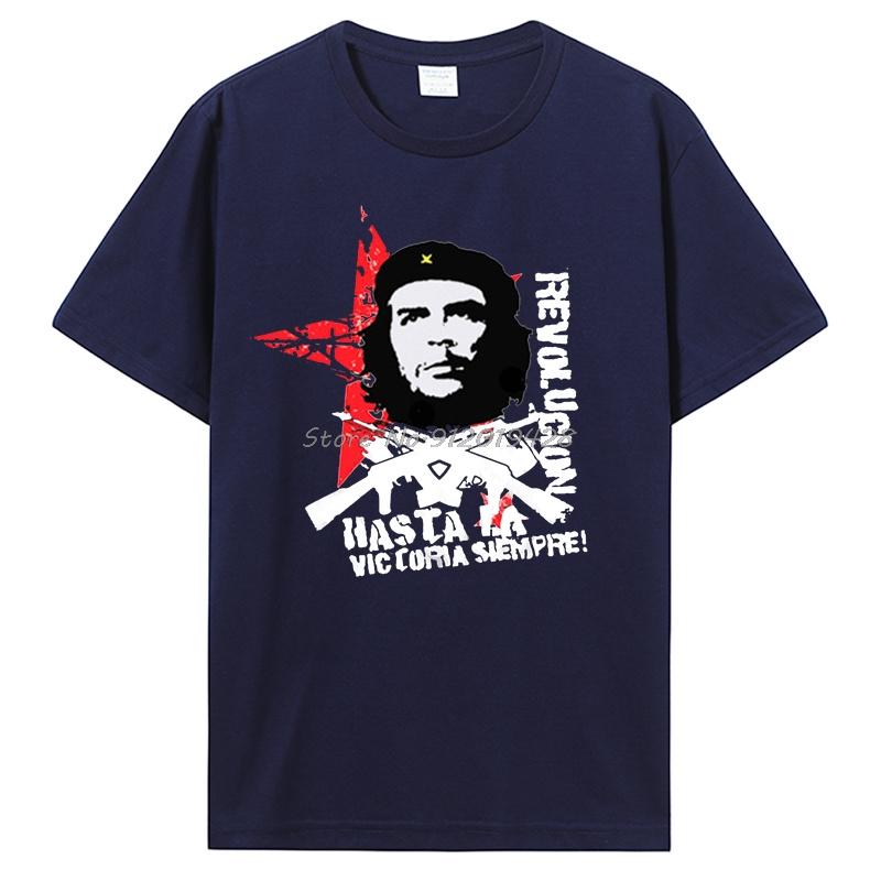 Herren Che Guevara T-Shirt Hombre O-Ausschnitt Kurzarm Oberteile Sommer Lässig Übergroße T-Shirts Unisex T-Shirt Baumwolle Herrenbekleidung S
