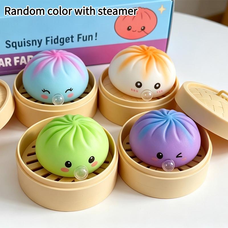 Knödel Squishy Mystery Squishy Fidget Spielzeug Ornament Knödelbrötchen Quetschball Stressabbau Langsam Rückprall Linderung Spielzeug Ornament As show