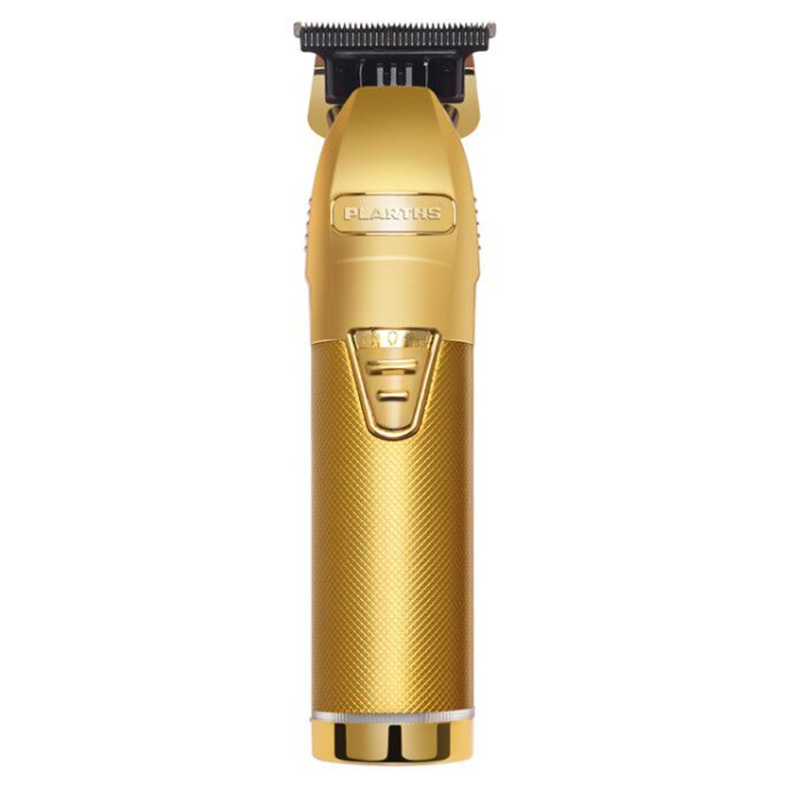 Professionelle Haarschneidemaschine Bartschneider für Männer Friseur 0,1 mm Baldhead Clippers Haarschneidemaschine Haarschnitt T-Klingen-Trimmer gold