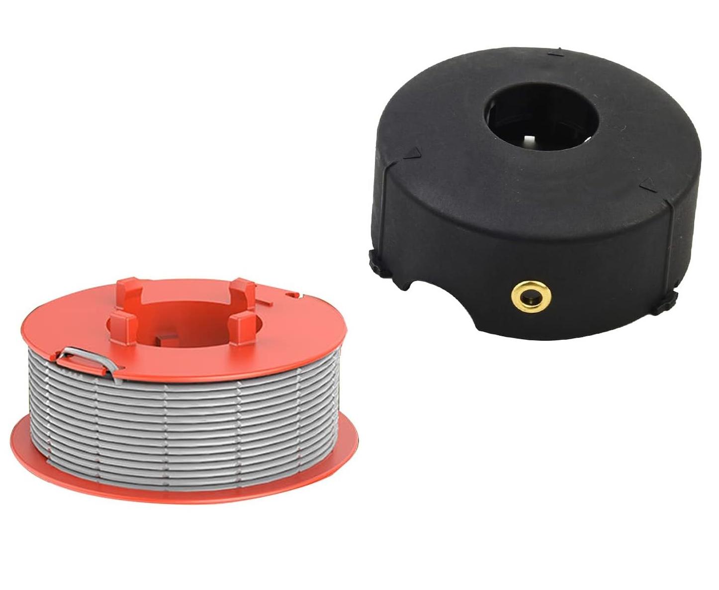 Für Bosch ART 23 Combitrim/ART 26 Combitrim/ART 30 Combitrim Rasentrimmer Spulenfaden+Spulenkappe,F016800175/F016L71088 A