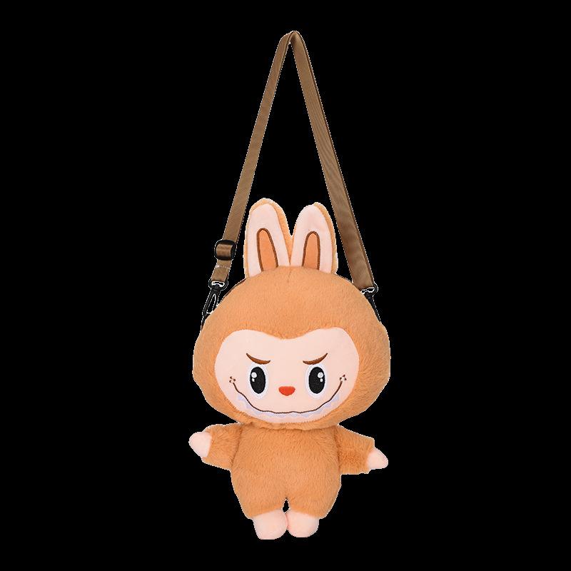 Cartoon Kinder Tasche Herbst und Winter Stoff Plüsch Kleine Schultasche Spielzeug Plüschpuppe Kreative Schultasche gelb