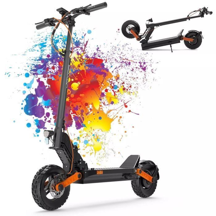 JOYOR S5 - Elektroroller Faltbar - ABE - Motor 500W Batterie - Max 20km/h - 48V 13AH 10-Zoll-Reifen - Schwarz