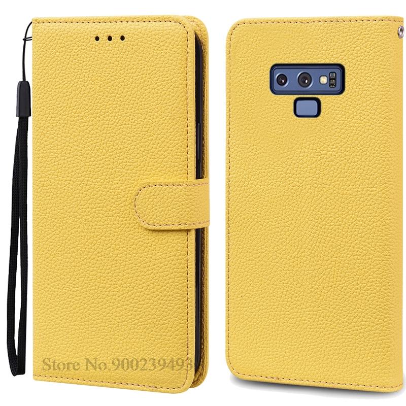 Note 9 Hülle Für Samsung Galaxy Note 9 Hülle N960F N960 Brieftasche Leder Klapphülle Für Samsung Note9 Hülle Buchhülle Coque Fundas For Samsung Note 9 gelb