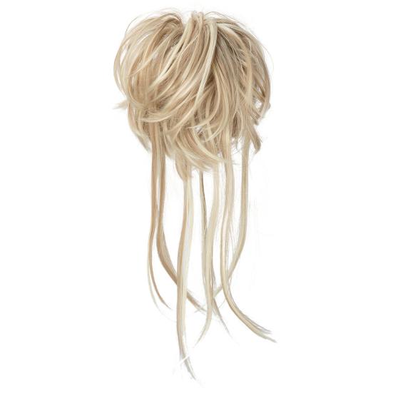 Chignon-Perücke, natürlich, dekorativ, weich, für Damen, Haarverlängerung, künstlicher Haarknoten, Dating-Versorgung M beige