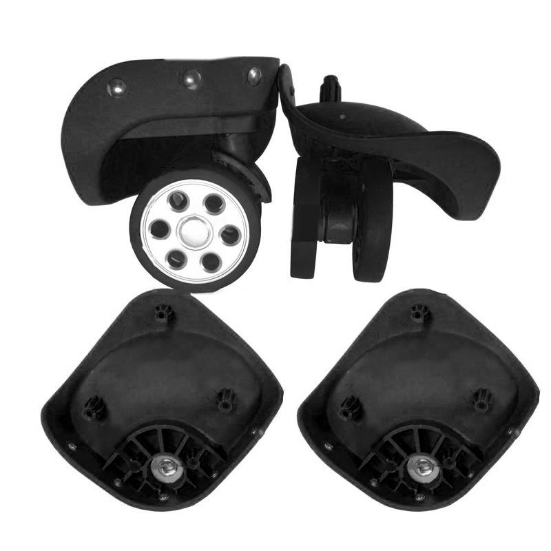 1 paar A79 Trolley Gepäck Rad Reparatur Reise Koffer Teile Zubehör Rad Ersatz Räder L schwarz