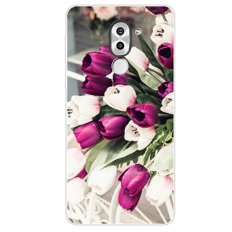 Hübsche, farbige Schutzhülle mit Aufdruck für Honor 6X BLL-L22 BLN-L21, weiche Silikonhülle, Coque für Huawei GR5 2017 Mate 9 Lite, Telefonhüllen Huawei Mate 9 Lite