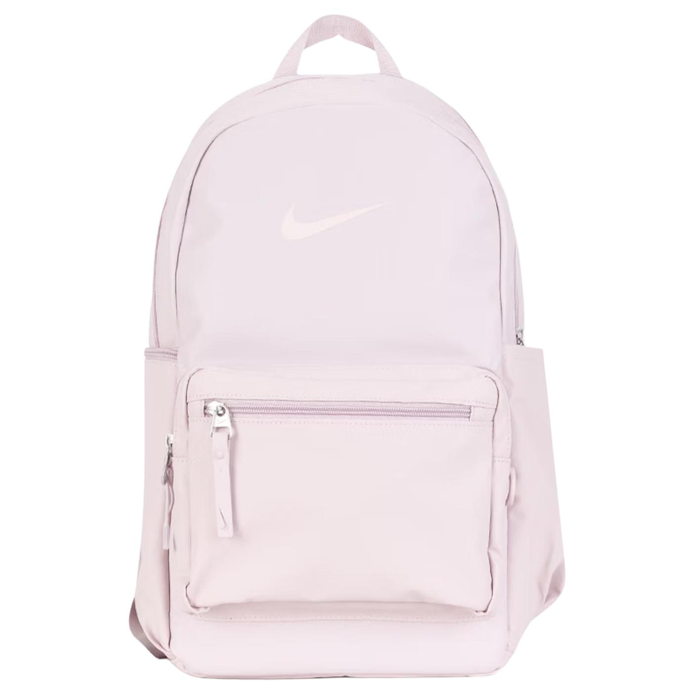 Nike 21L Einfacher Rucksack mit großer Kapazität aus Stoff, mittlerer Unisex-Rucksack, Rosé-Pink IH7955-627 Rose Pink white