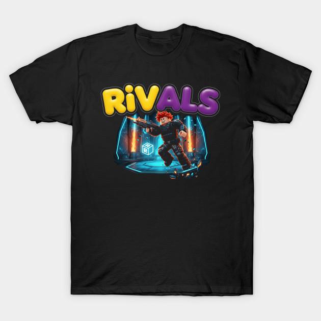 Herren Schwarzes Print-T-Shirt Roblox Rivals No-Cut Transferpapier Print Baumwoll-T-Shirt S schwarz