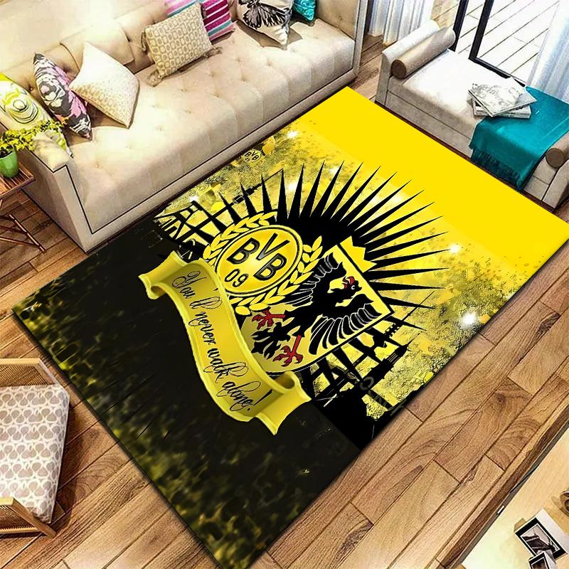 2026 Neuer BVB Teppich für Wohnzimmer Schlafzimmer Zuhause Sofa Dekoration, Kinder Spielteppich Rutschfeste Bodenmatte H3 60x90cm( 23x35in )