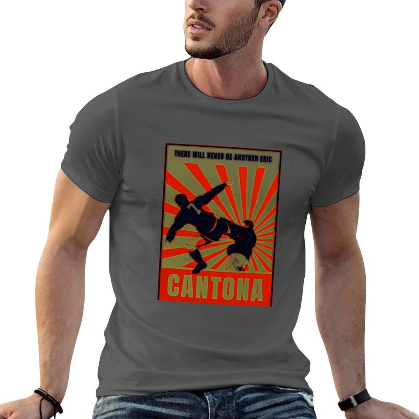 Cantona Kick T-Shirt T-Shirts für Herren Grafik-T-Shirts T-Shirts für Herren Pack weißes Herren-T-Shirt Baumwolle 100% T-Shirt L