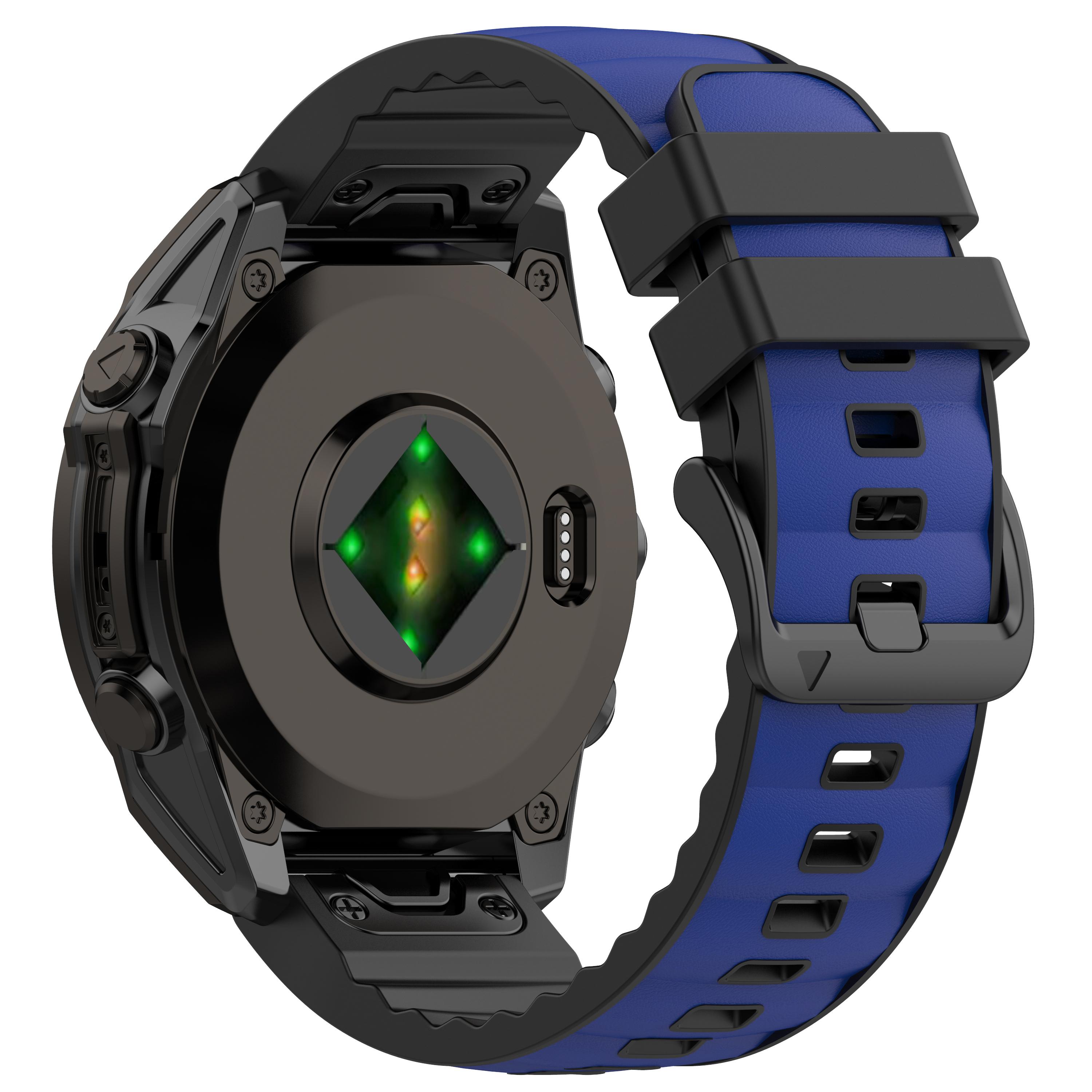 Quick Fit 26mm 22mm Armband für Garmin Fenix 8 Pro 47mm 51mm AMOLED MicroLED Leder Silikonband Fenix E 6 6X 7 7X/Epix Armband QuickFit 26mm